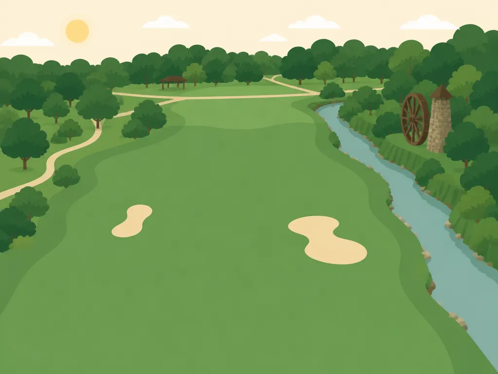 Illustration of The Creek Golf Course at Hard Labor