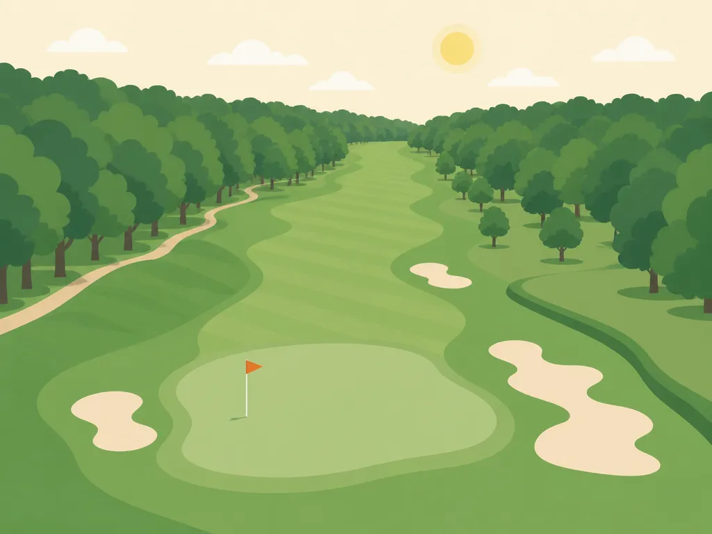Illustration of University of Maryland Golf Course