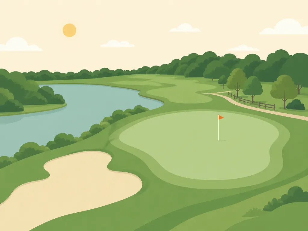 Illustration of Montauk Downs State Park Golf Course