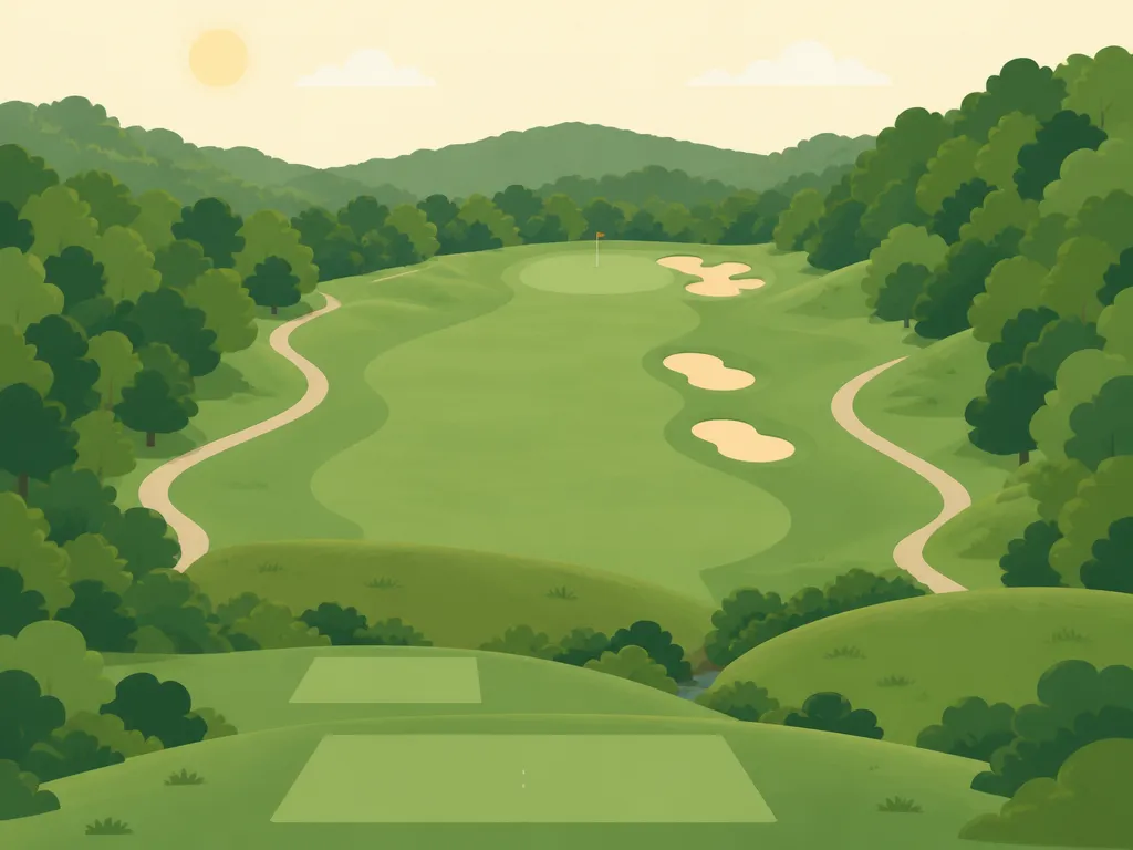 Illustration of Old Toccoa Farm Golf Course