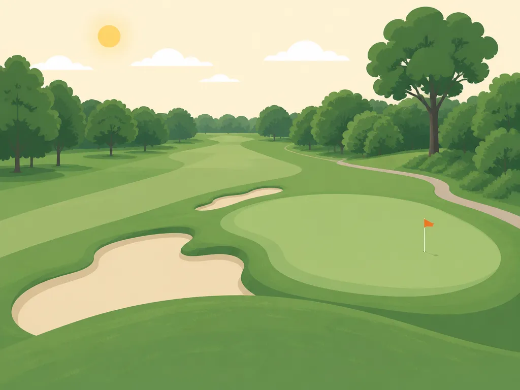 Illustration of Leslie Park Golf Course