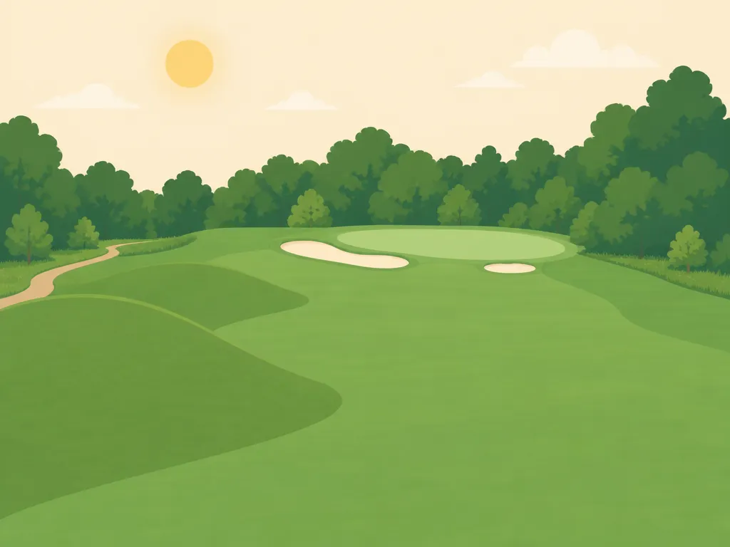 Illustration of Pecan Trails Golf Course (1-18)