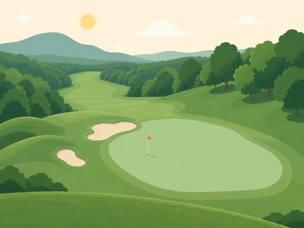 Illustration of Four Oaks Golf Course