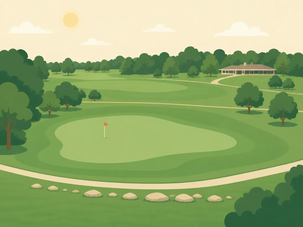 Illustration of Lakeview Golf Course