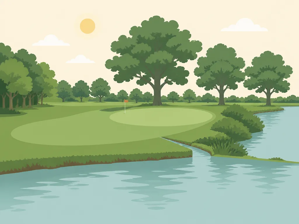 Illustration of Twin Lakes Golf Course