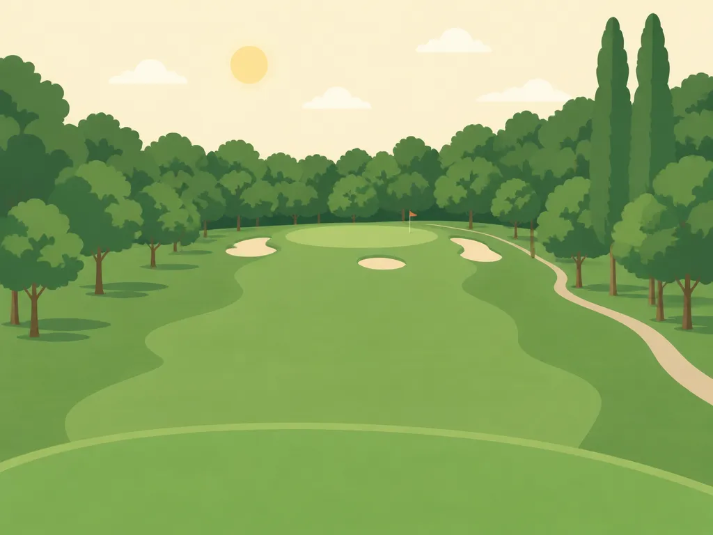 Illustration of Crooked Hollow Golf Club