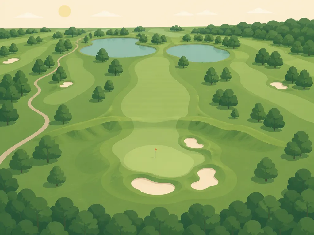 Illustration of Golfclub Erftaue - Golf-Club Ford Köln