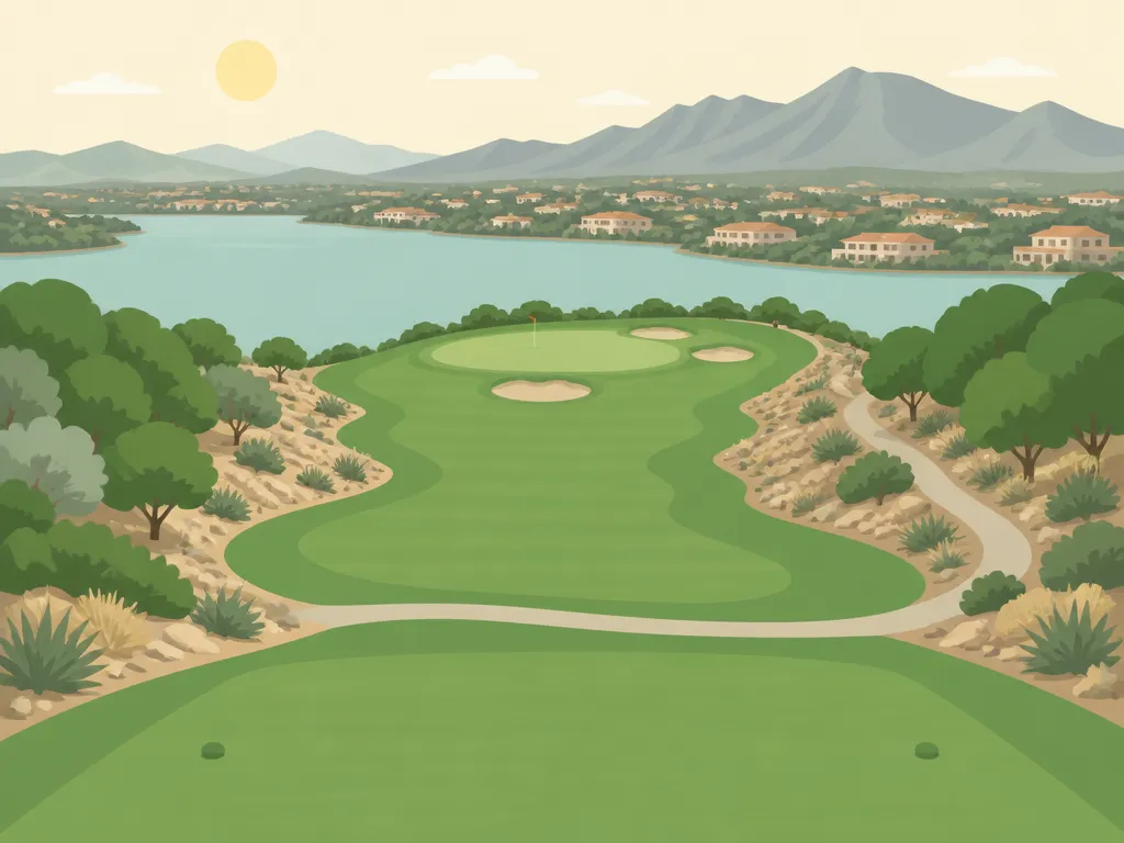 Illustration of Reflection Bay Golf Club