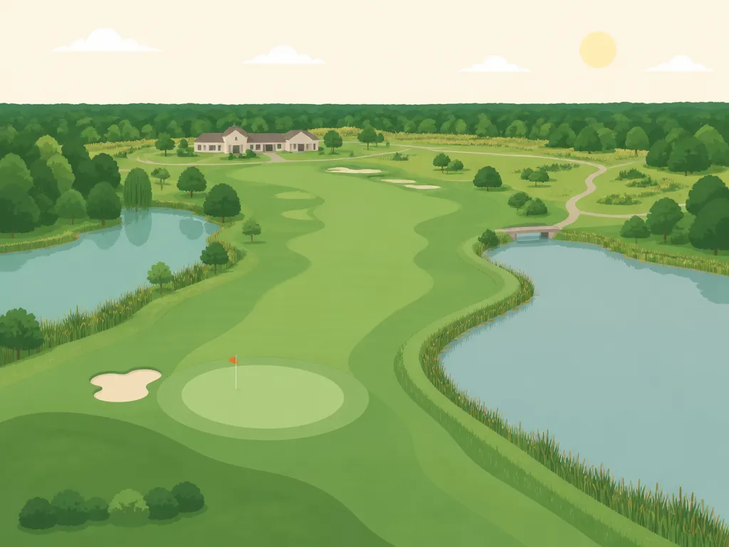 Illustration of Mill Pond Golf Course