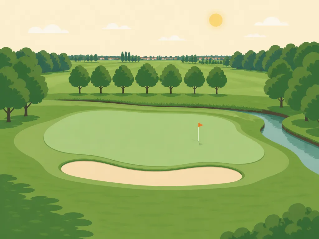 Illustration of Golf Sport Park Groß-Zimmern (Gelber)