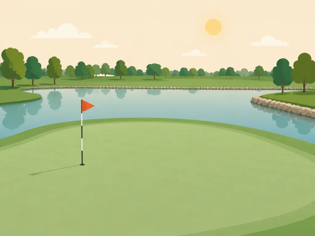 Illustration of Crane Field Golf Course