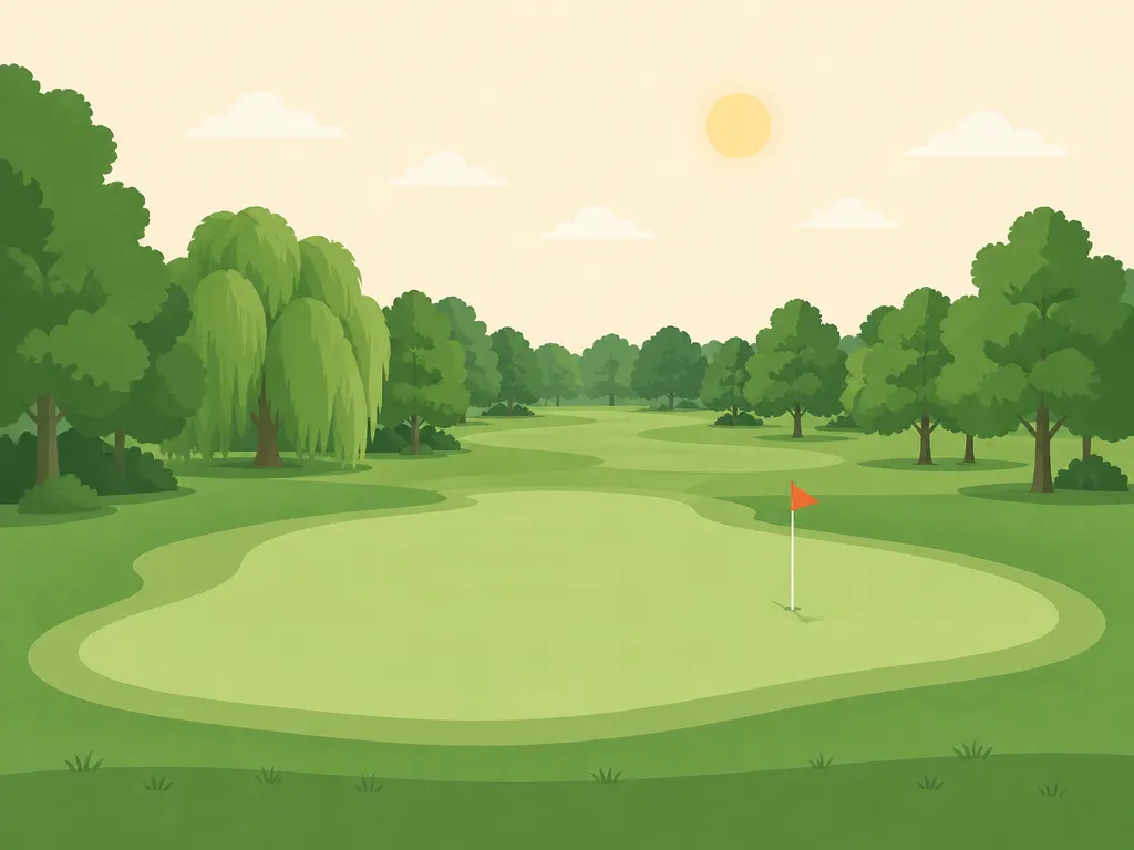 Illustration of Green Oaks Golf Course