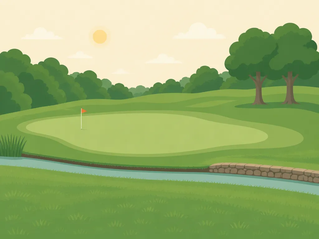 Illustration of Twin Oaks Golf Course
