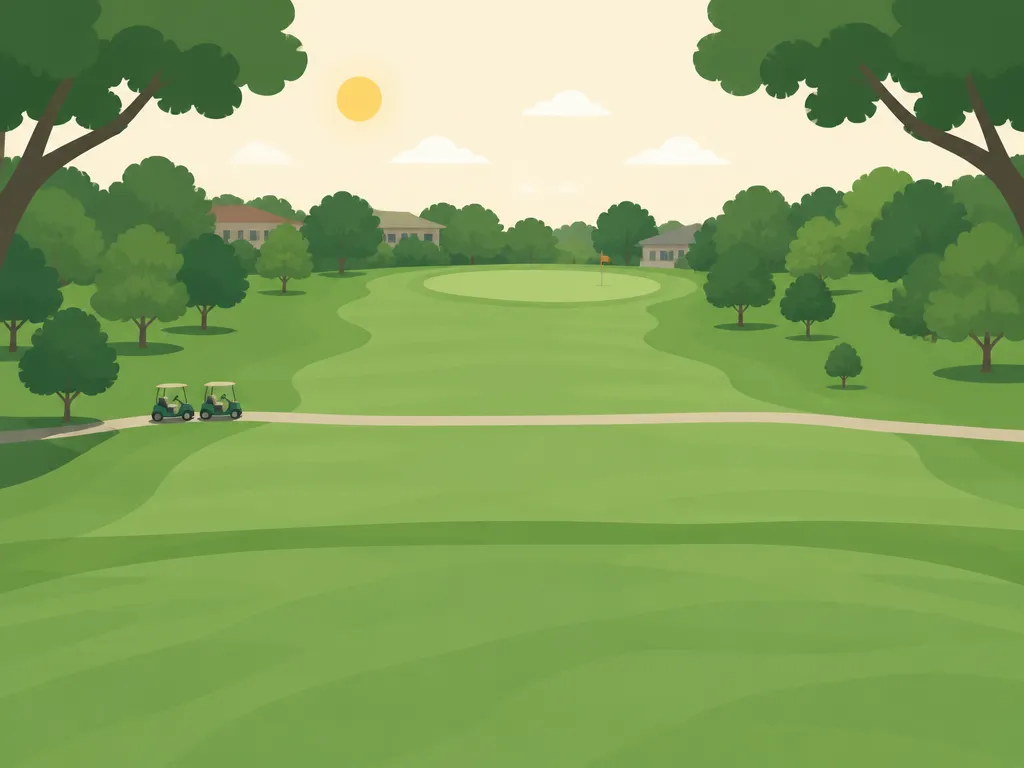Illustration of Oak Hollow Golf Course