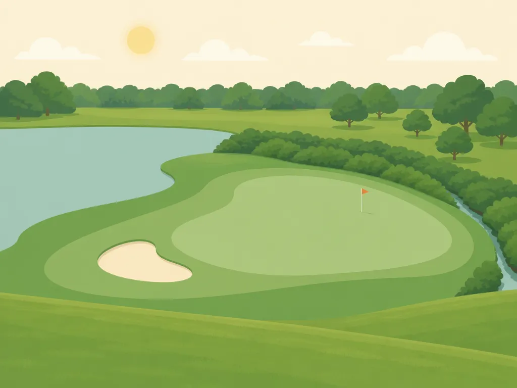 Illustration of Twin Lakes Golf Course