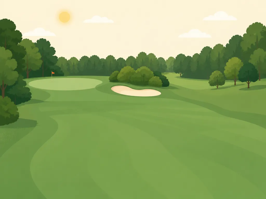 Illustration of Green Meadows Golf Course - Volant