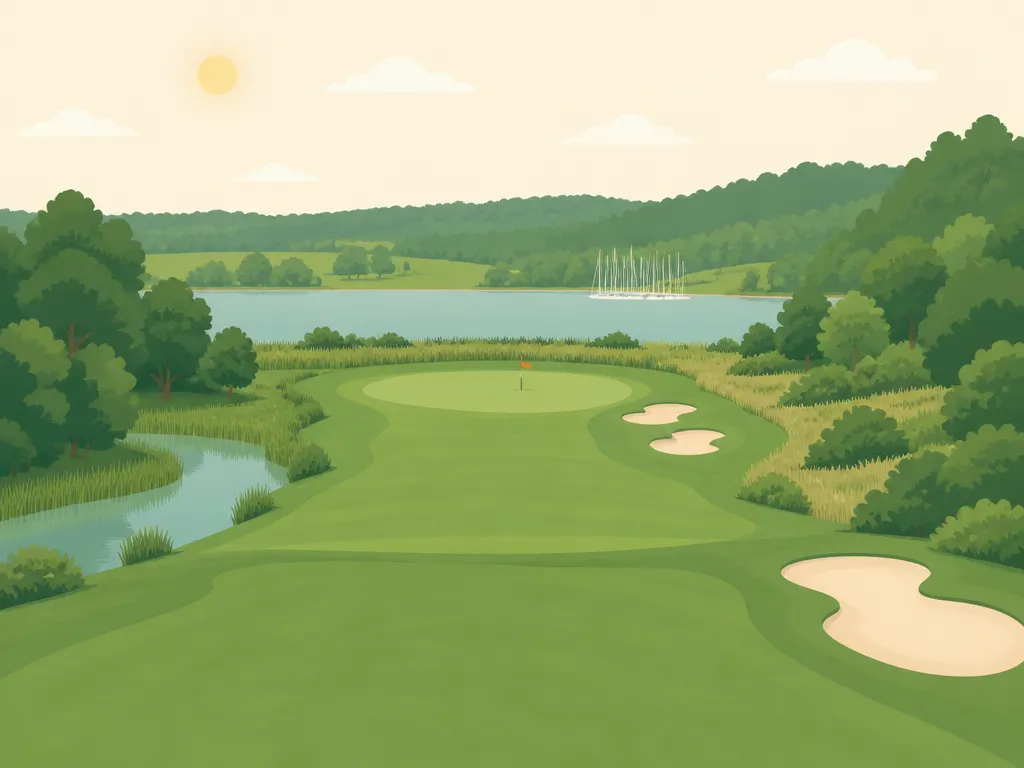 Illustration of Golf Blue Green Baden