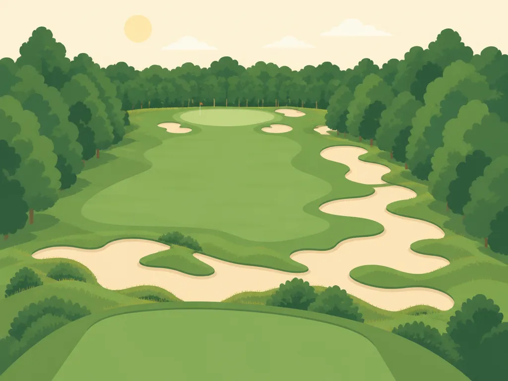 Illustration of Pine Valley Golf Club