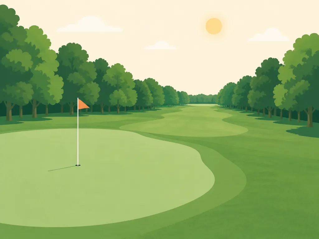 Illustration of Creel Bay Golf Course - Devils Lake