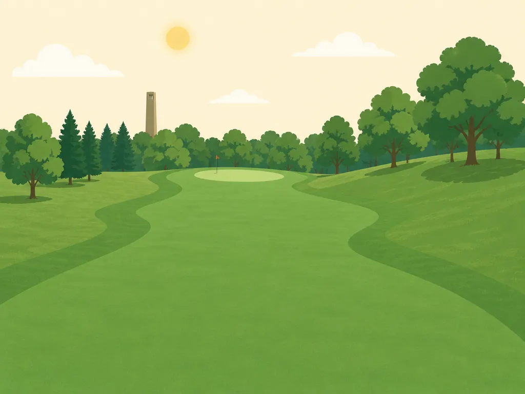 Illustration of Shaffer's Evergreen Golf Course