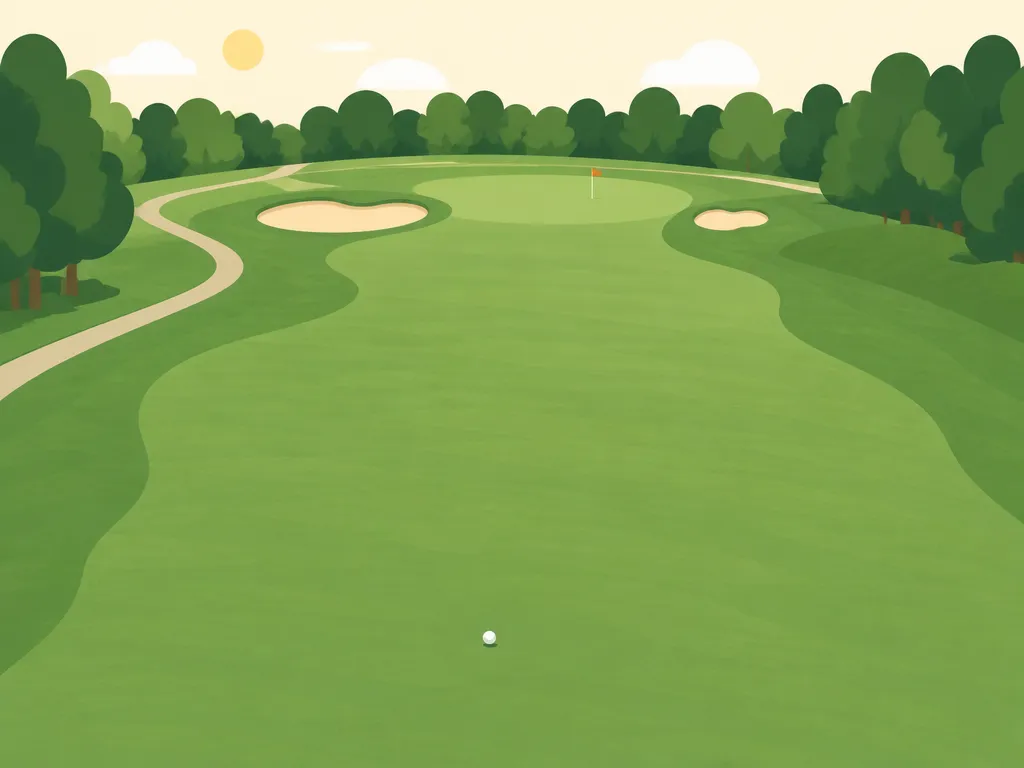 Illustration of Virginia Tech Golf Course