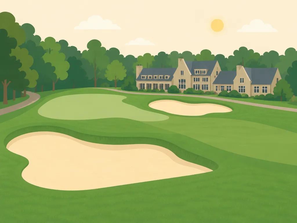 Illustration of Robert Trent Jones Golf Course at Cornell University