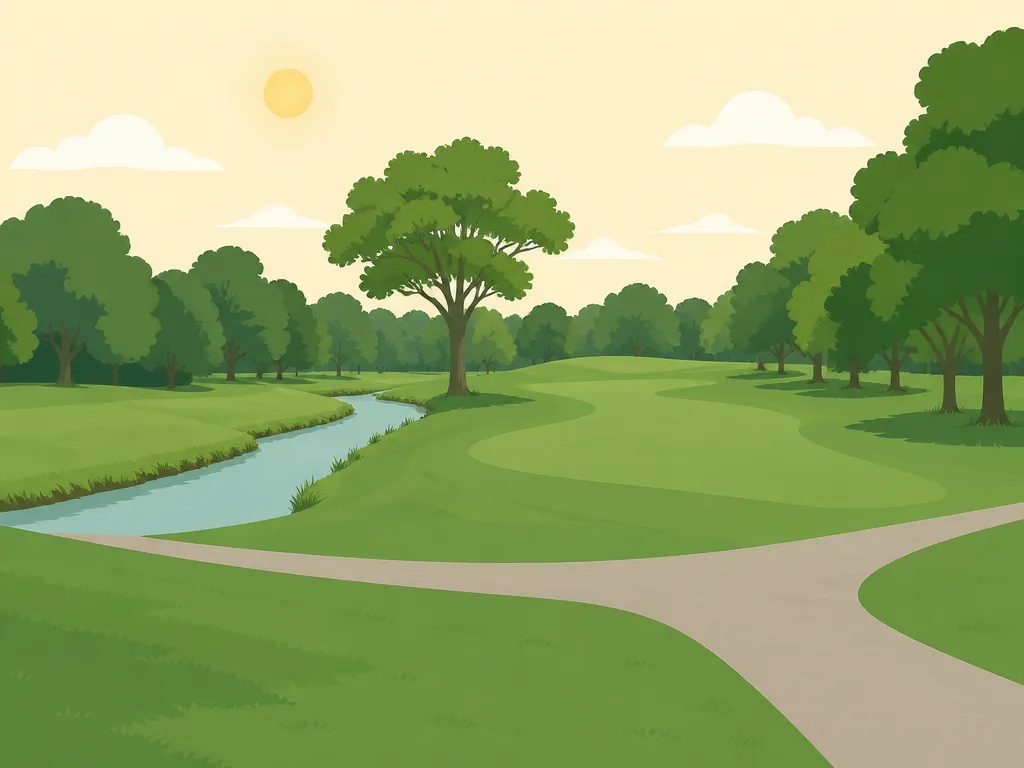 Illustration of Meadowbrook Golf Course