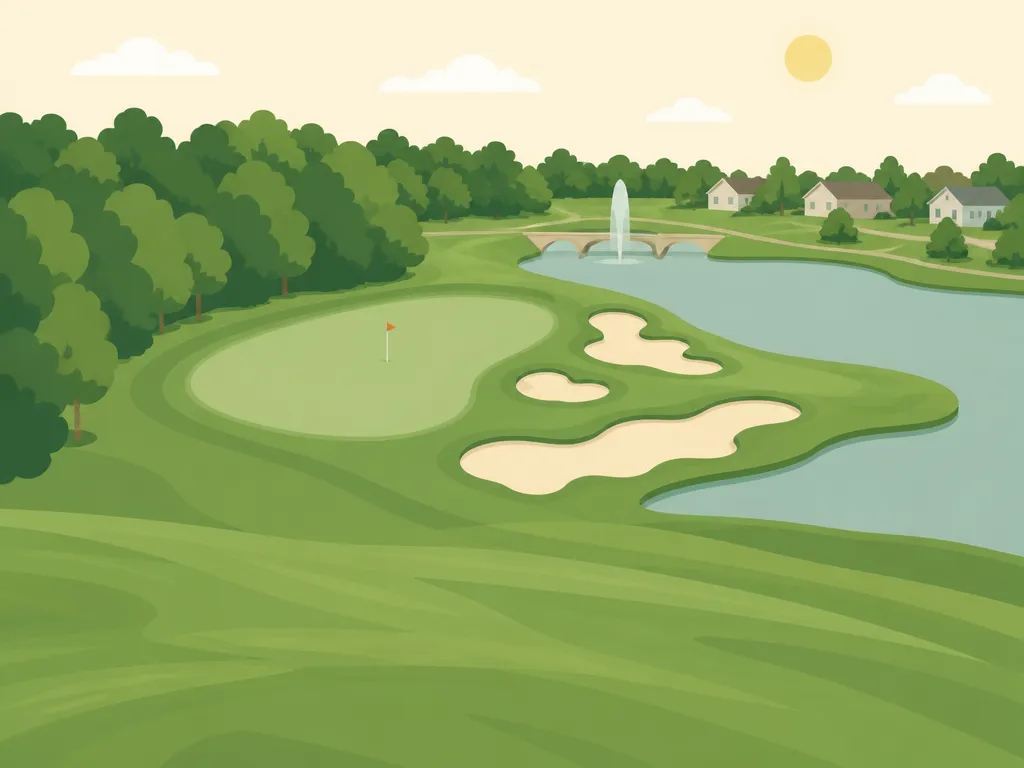 Illustration of Cherry Blossom Golf Club