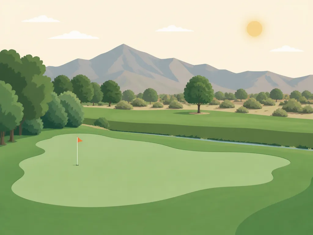 Illustration of Hawk's Landing Golf Club at Blue Skies
