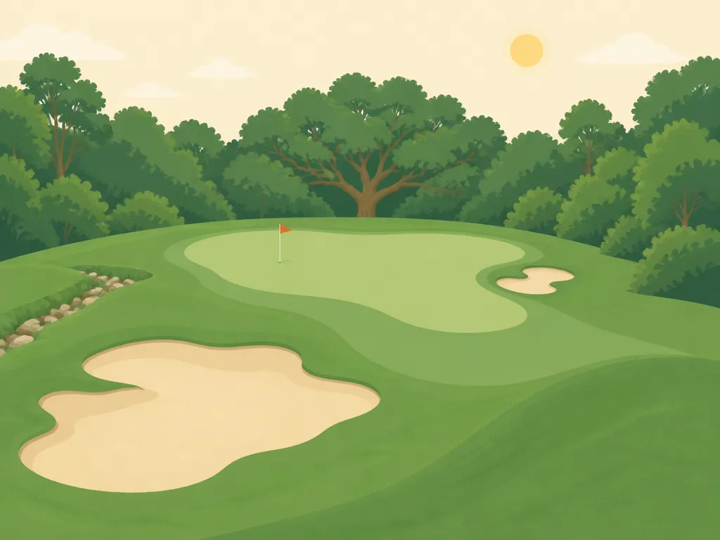 Illustration of The Oaks Golf Club