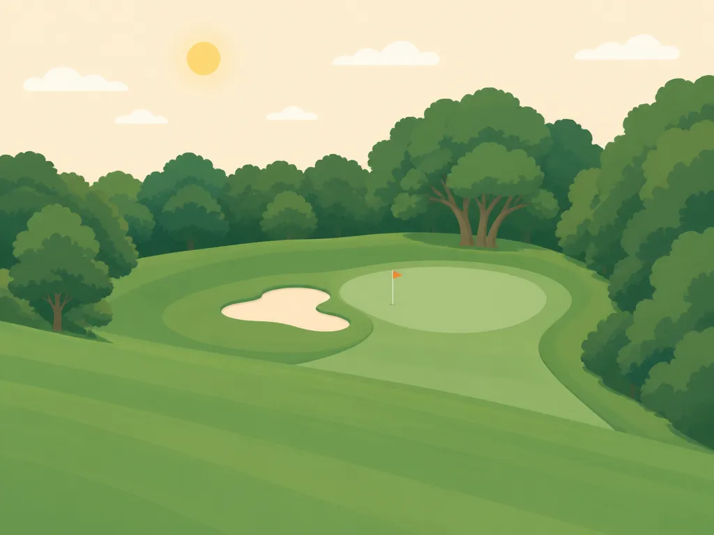 Illustration of The Knoll West Course