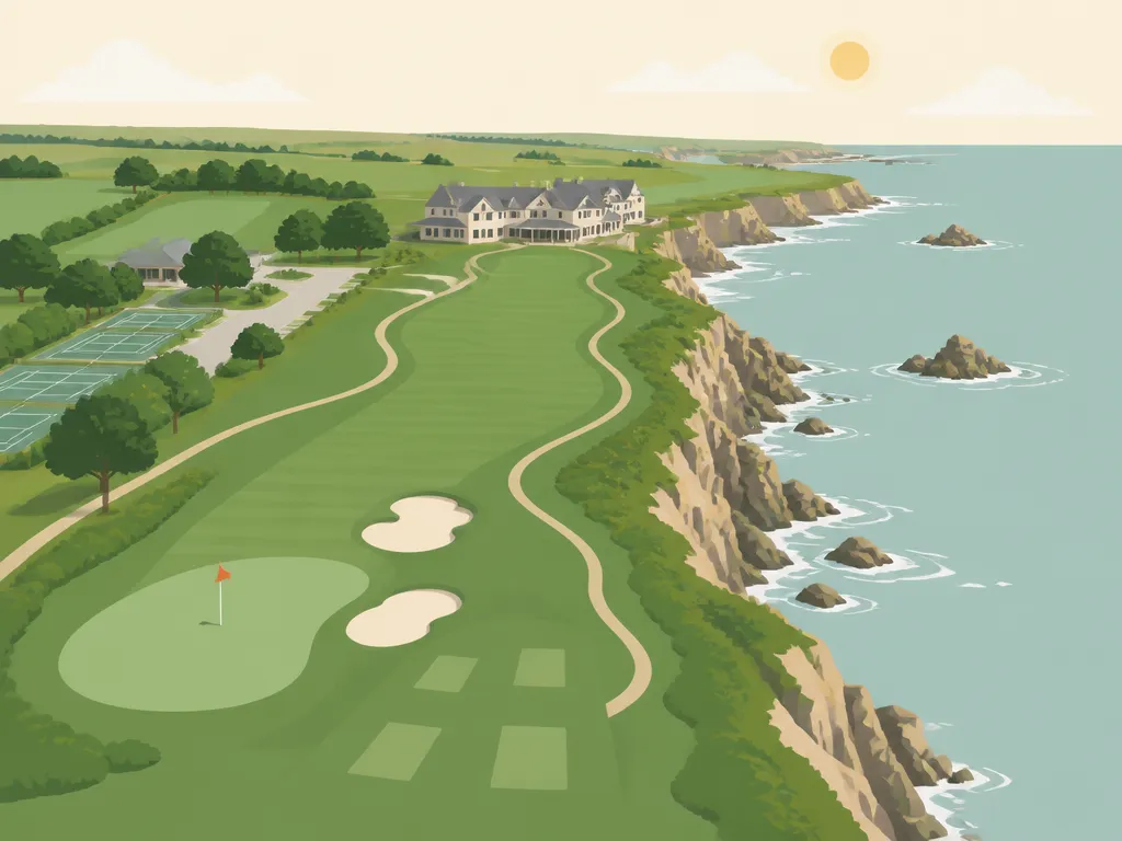 Illustration of Half Moon Bay Golf Links (Old)