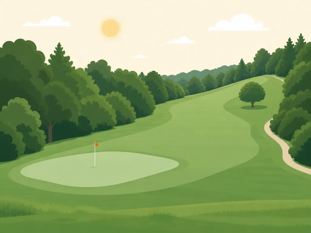 Illustration of Gleneagles Golf Course at McLaren Park