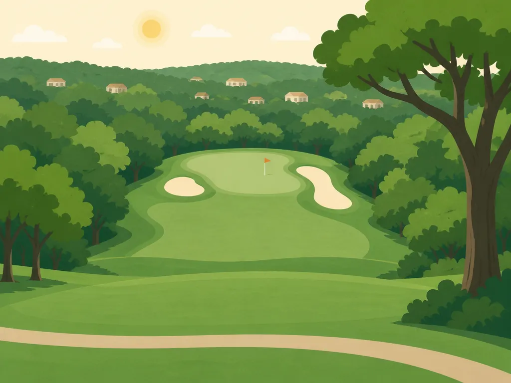Illustration of Highland Lakes Golf Course