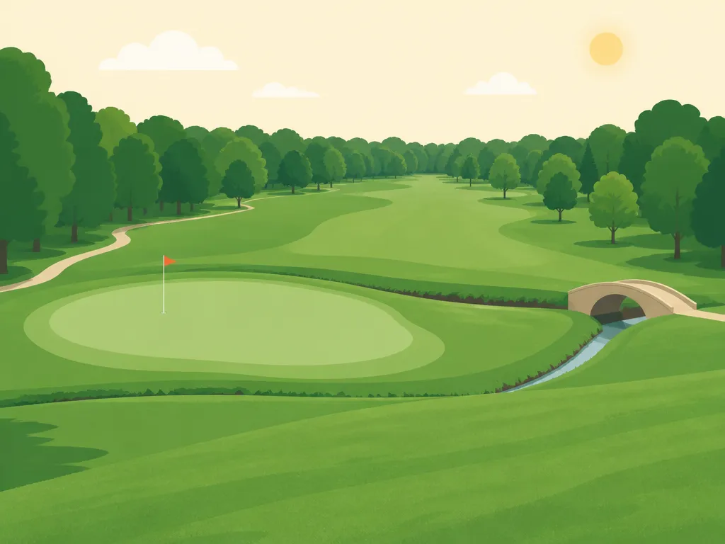 Illustration of Geneva on the Lake Golf Course