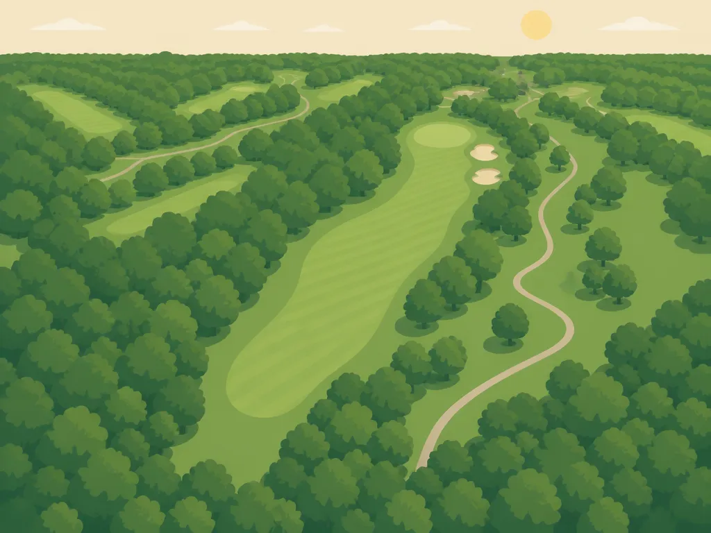 Illustration of Sleepy Hollow Golf Course - Brecksville