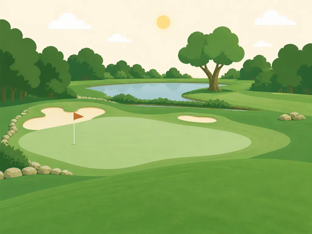 Illustration of Gauss's Green Valley Golf Course