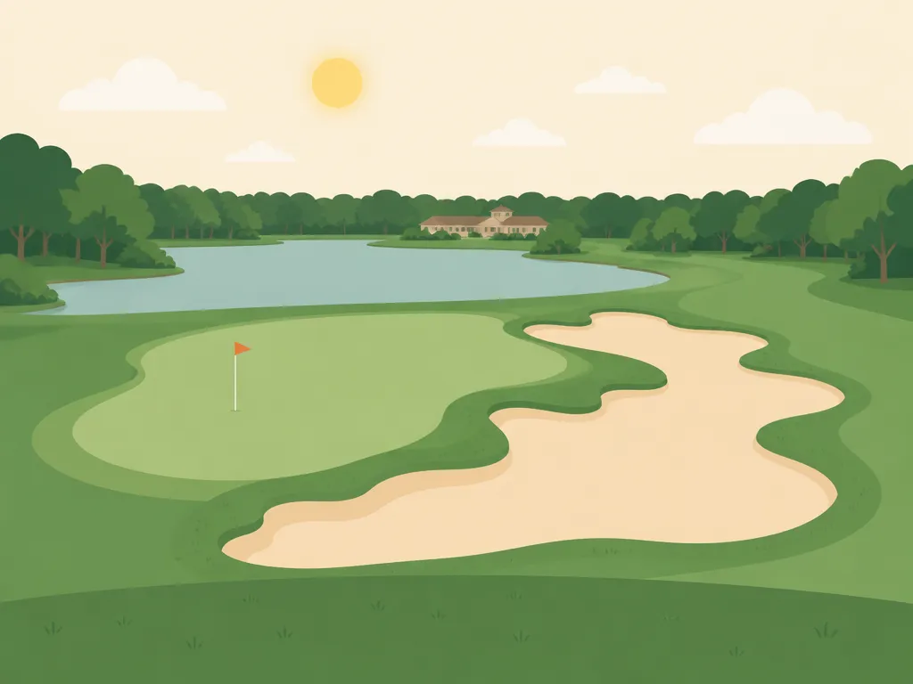 Illustration of The Golf Trails of The Woodlands (Lake Windcrest)