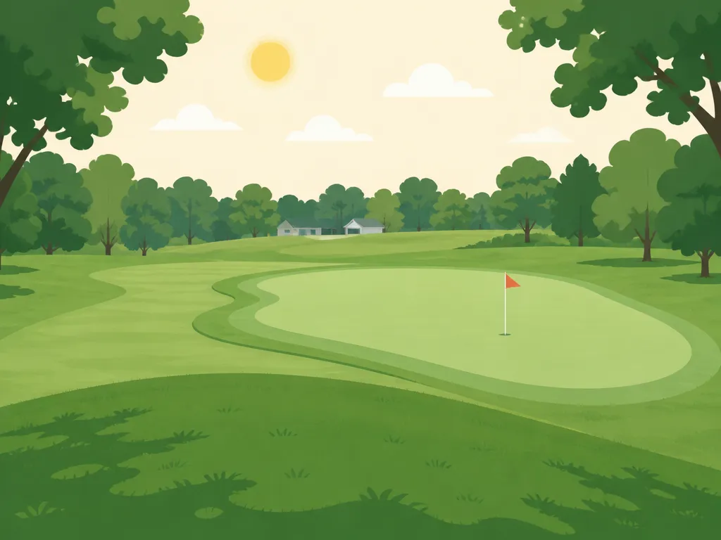 Illustration of Hendricks Field Golf Course