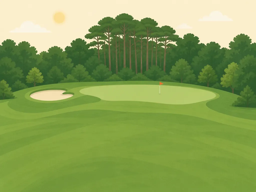 Illustration of Golf Blue Green Pessac (Blanc-Bleu)