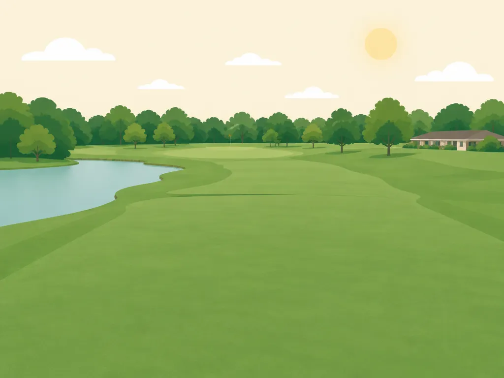 Illustration of Veterans Memorial Park Golf Course