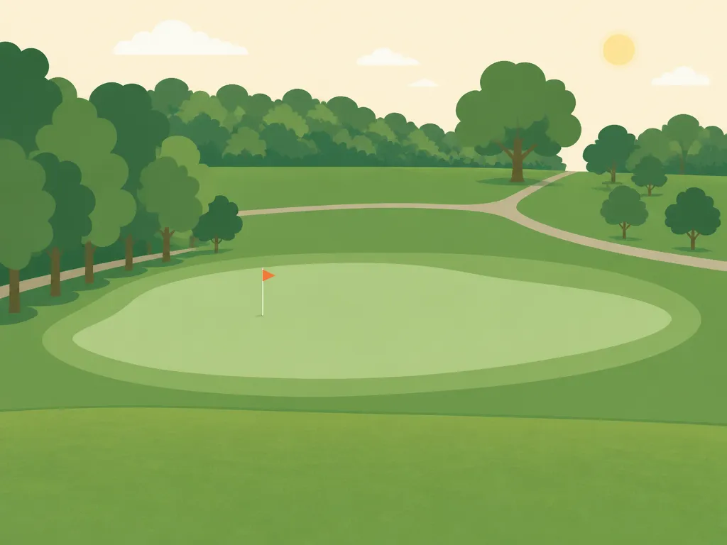Illustration of Mt Odin Park Golf Course