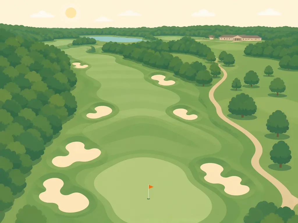 Illustration of Riverbend Golf Course