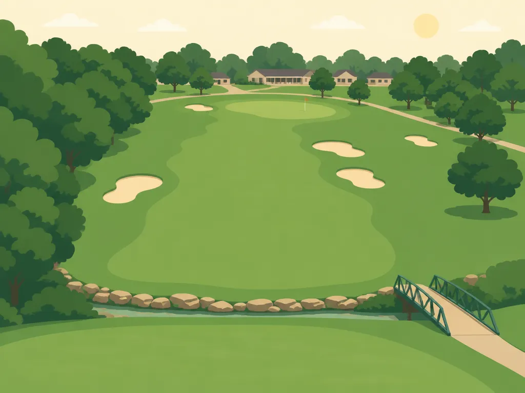 Illustration of Cedar Crest Golf Course