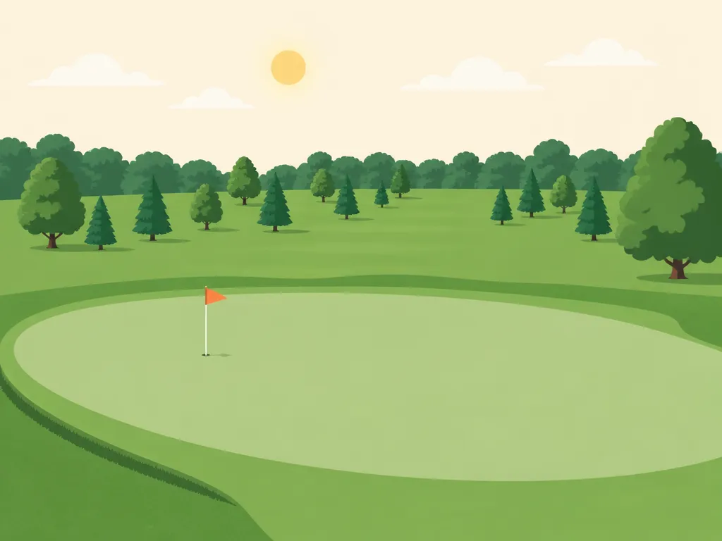 Illustration of Thunderhart Golf Course at Sunny Hill
