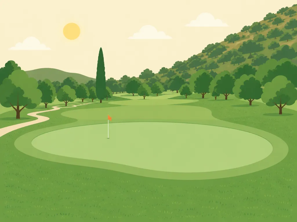 Illustration of Singing Hills Golf Club at Sycuan (Pine Glen)
