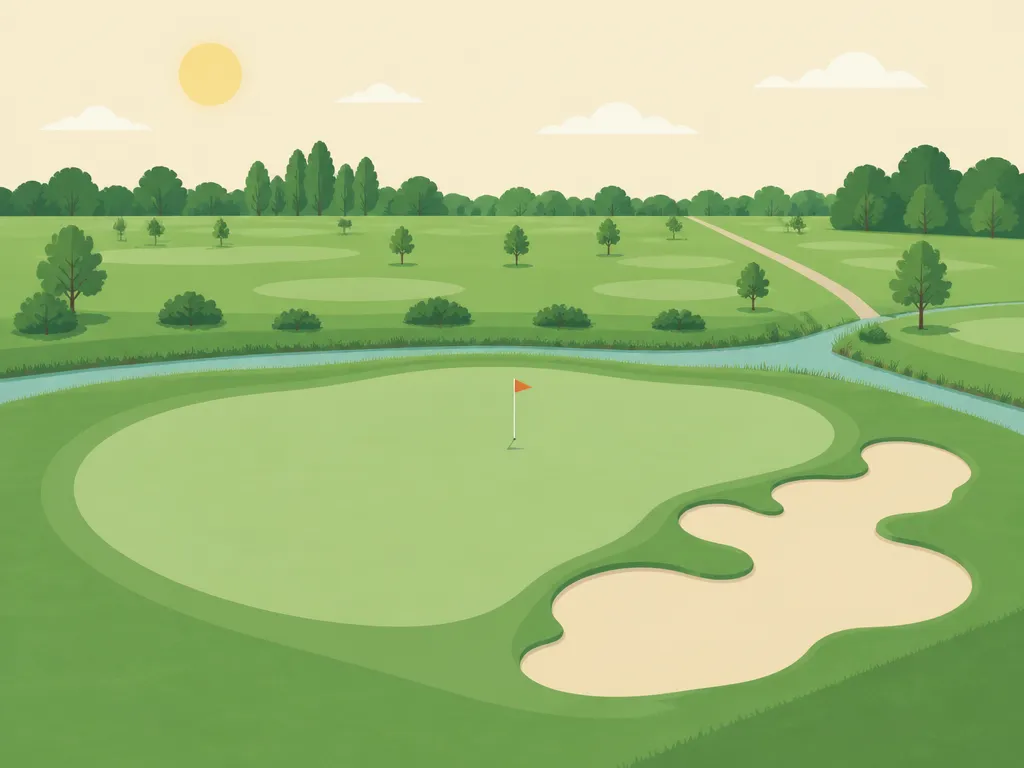 Illustration of Golfclub de Merwelanden - Crayestein Golf