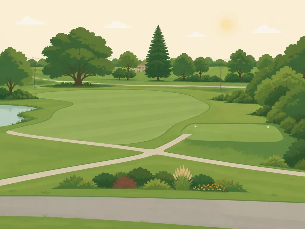 Illustration of Memorial Park Golf Course - New Castle
