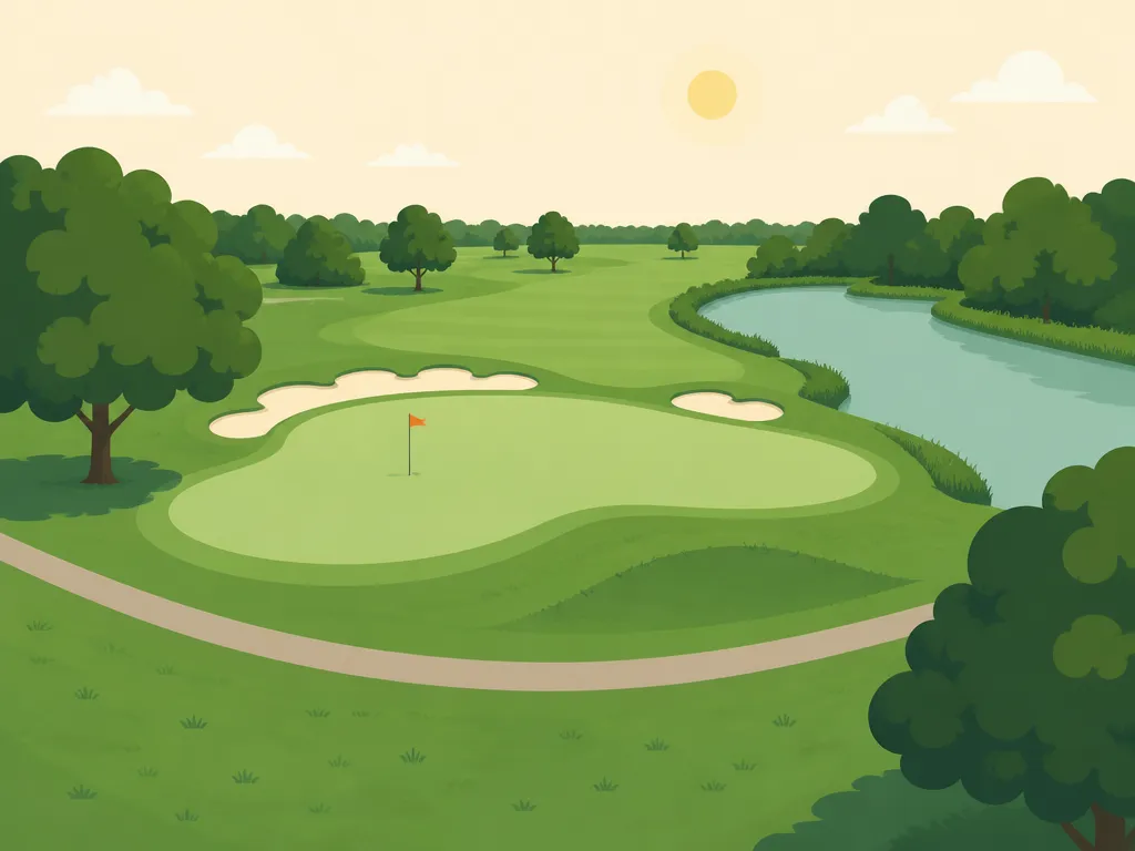 Illustration of Atkins Golf Club at University of Illinois