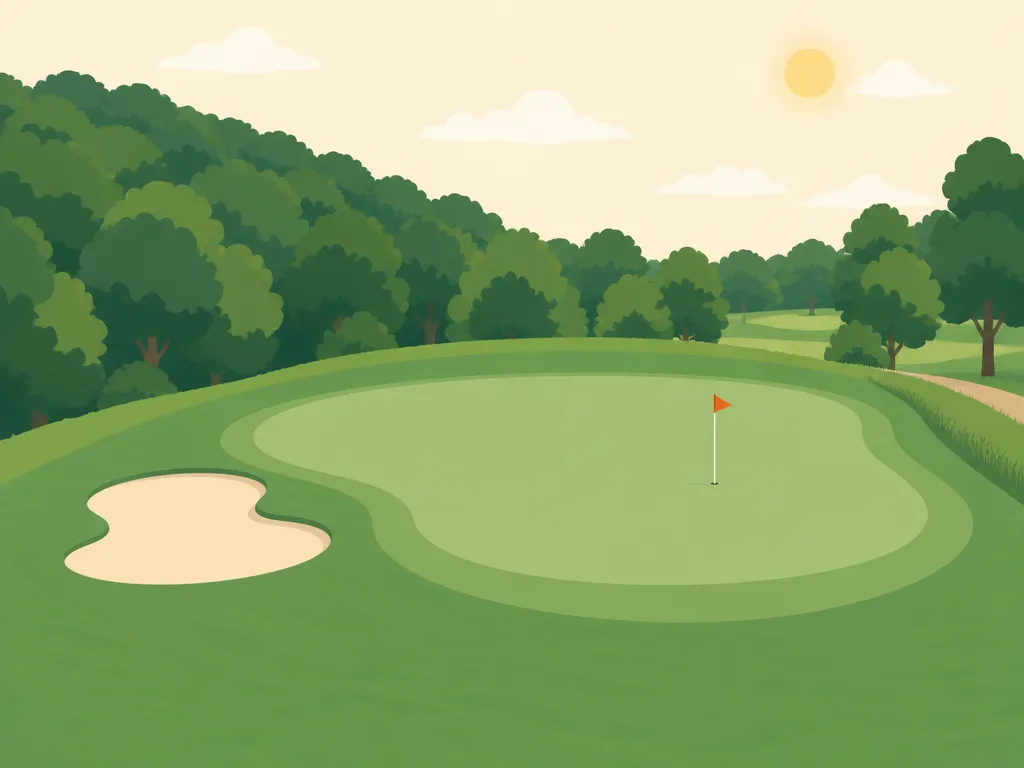 Illustration of 3 Lakes Golf Course